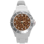 Leopard skin Round Plastic Sport Watch (L)