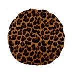 Leopard skin Standard 15  Premium Round Cushions
