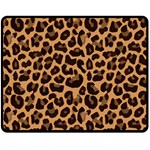 Leopard skin Double Sided Fleece Blanket (Medium) 