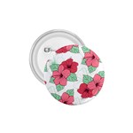Floral Hibiscus Pattern Design 1.75  Buttons