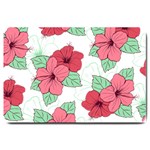 Floral Hibiscus Pattern Design Large Doormat 