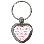 Cat Love Cartoon Pattern Key Chain (Heart)