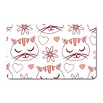 Cat Love Cartoon Pattern Magnet (Rectangular)