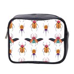 Beetles Colorful Pattern Design Mini Toiletries Bag (Two Sides)