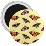 Colorful Butterflies Pattern 3  Magnets