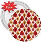 Seamless Autumn Trees Pattern 3  Buttons (10 pack) 