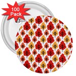 Seamless Autumn Trees Pattern 3  Buttons (100 pack) 