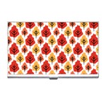 Seamless Autumn Trees Pattern Business Card Holder