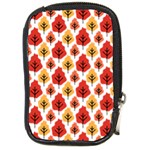Seamless Autumn Trees Pattern Compact Camera Leather Case