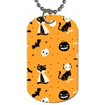 Halloween costume cats pattern Dog Tag (Two Sides)