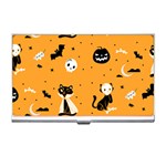Halloween costume cats pattern Business Card Holder