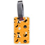 Halloween costume cats pattern Luggage Tag (one side)