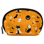 Halloween costume cats pattern Accessory Pouch (Large)
