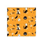 Halloween costume cats pattern Satin Bandana Scarf