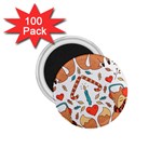 Christmas fox 1.75  Magnets (100 pack) 