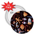 Winter christmas 2.25  Buttons (10 pack) 