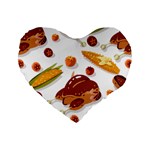 Thanksgiving foods Standard 16  Premium Heart Shape Cushions
