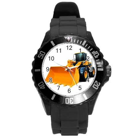 937h 1 955n 2 955n 1 932 1 Round Plastic Sport Watch (L) from ArtsNow.com Front