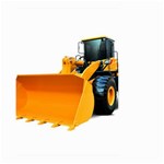 Earth-moving machinery brand new wheel loader sinomach 1.1CBM 2T 918H wheel loader Small Garden Flag (Two Sides)