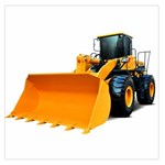 Earth-moving machinery brand new wheel loader sinomach 1.1CBM 2T 918H wheel loader Large Satin Scarf (Square)