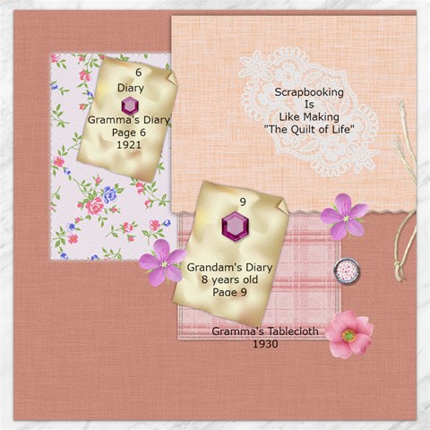 Scrapbooking Is Like Making The Quilt of Life Canvas 12  x 12  from ArtsNow.com 11.4 x11.56  Canvas - 3