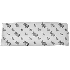 Grey Unicorn Sketchy Style Motif Drawing Pattern Body Pillow Case Dakimakura (Two Sides) from ArtsNow.com Back