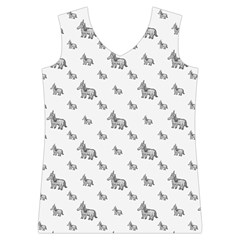 Grey Unicorn Sketchy Style Motif Drawing Pattern Women s Basketball Tank Top from ArtsNow.com Front