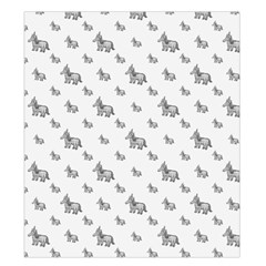 Grey Unicorn Sketchy Style Motif Drawing Pattern Duvet Cover Double Side (King Size) from ArtsNow.com Back