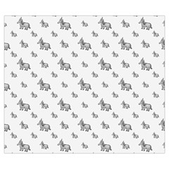 Grey Unicorn Sketchy Style Motif Drawing Pattern Zipper Large Tote Bag from ArtsNow.com Front
