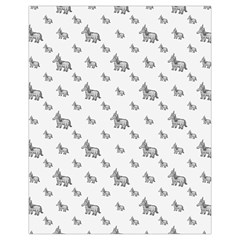 Grey Unicorn Sketchy Style Motif Drawing Pattern Drawstring Pouch (XL) from ArtsNow.com Front