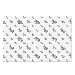 Grey Unicorn Sketchy Style Motif Drawing Pattern Waist Pouch (Small) from ArtsNow.com Loop