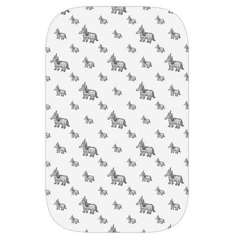 Grey Unicorn Sketchy Style Motif Drawing Pattern Waist Pouch (Large) from ArtsNow.com Front