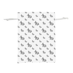 Grey Unicorn Sketchy Style Motif Drawing Pattern Lightweight Drawstring Pouch (M) from ArtsNow.com Back