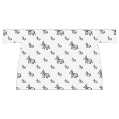 Grey Unicorn Sketchy Style Motif Drawing Pattern Wristlet Pouch Bag (Small) from ArtsNow.com Front