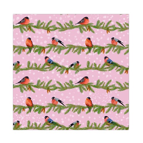 Bullfinches Sit On Branches On A Pink Background Duvet Cover Double Side (Full/ Double Size) from ArtsNow.com Front