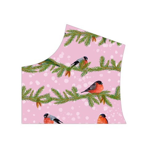 Bullfinches Sit On Branches On A Pink Background Women s Button Up Vest from ArtsNow.com Top Left