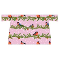 Bullfinches Sit On Branches On A Pink Background Wristlet Pouch Bag (Small) from ArtsNow.com Front