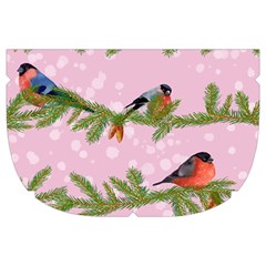 Bullfinches Sit On Branches On A Pink Background Make Up Case (Large) from ArtsNow.com Side Right