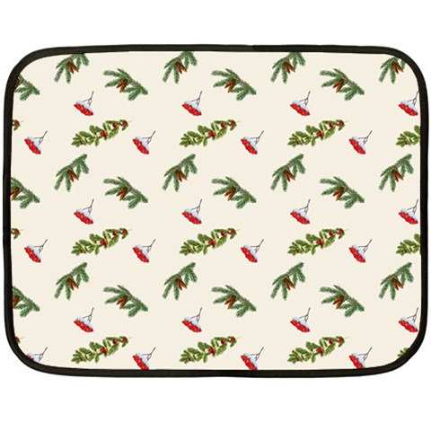 Spruce And Pine Branches Double Sided Fleece Blanket (Mini)  from ArtsNow.com 35 x27  Blanket Front