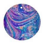 Blue hues feathers Ornament (Round)
