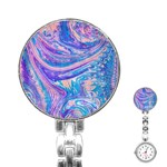 Blue hues feathers Stainless Steel Nurses Watch