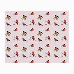 Bullfinches Sit On Branches Small Glasses Cloth (2 Sides)