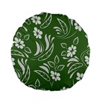 Folk flowers pattern Floral surface design Seamless pattern Standard 15  Premium Flano Round Cushions