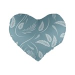 Folk flowers pattern Floral surface design Seamless pattern Standard 16  Premium Heart Shape Cushions