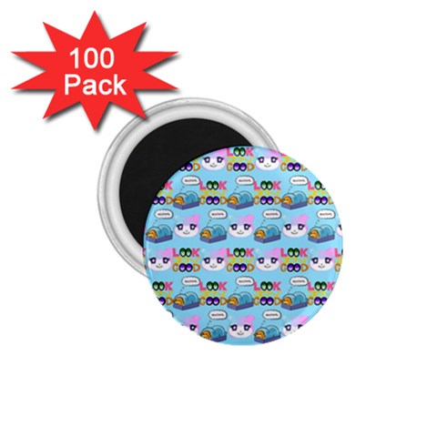 Look Cat 1.75  Magnets (100 pack)  from ArtsNow.com Front