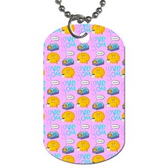 Cartoon Pattern Dog Tag (Two Sides) from ArtsNow.com Front