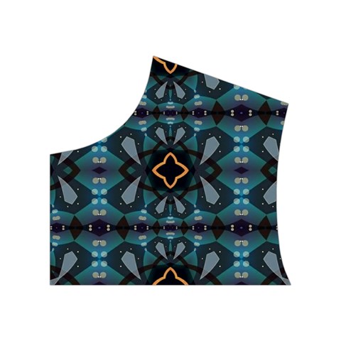 Blue pattern Women s Button Up Vest from ArtsNow.com Top Left