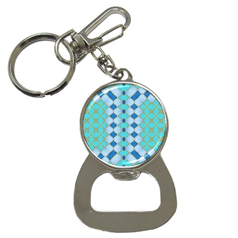 Turquoise Bottle Opener Key Chain from ArtsNow.com Front