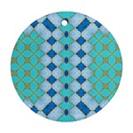 Turquoise Round Ornament (Two Sides)