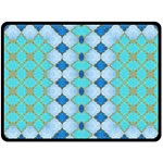 Turquoise Double Sided Fleece Blanket (Large) 